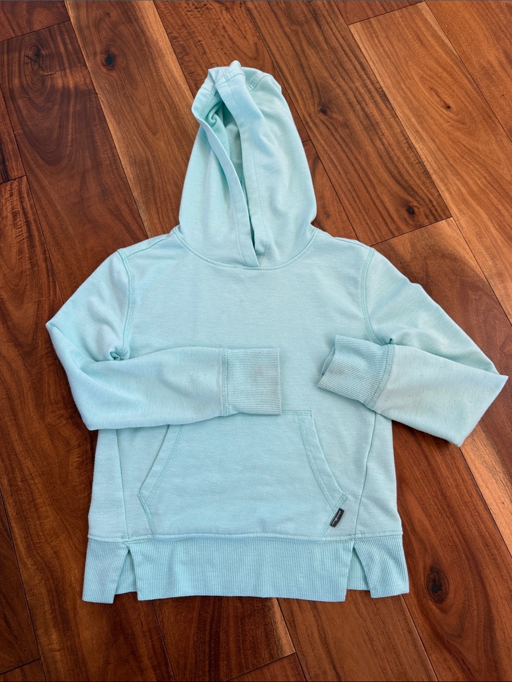 Light Aqua Hooded Kids Sweater